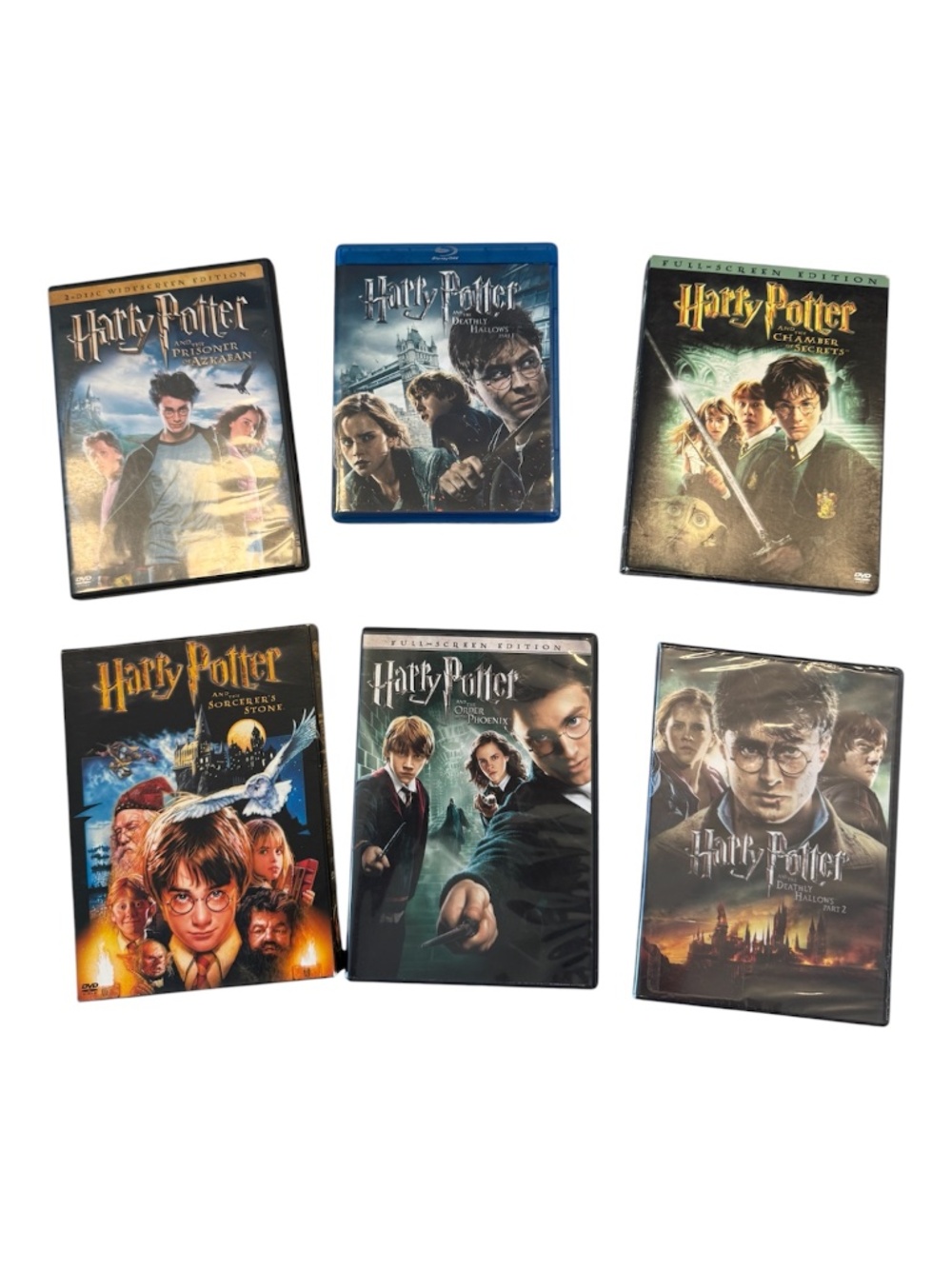 Set of 6 Harry Potter DVD's Bundle lot